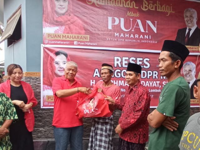 Puan Maharani Salurkan 10.000 Paket Sembako di Lombok