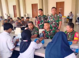 Peringati HPN 2025, PWI Pasuruan, TNI dan Polri Donor Darah