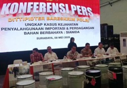 Gudang Sianida Ilegal Disimpan di Pasuruan dan Surabaya