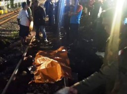 Wanita Tanpa Identitas di Bubutan Tewas Tersambar Kereta Api