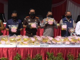 Polrestabes Surabaya Musnahkan 84,7 Kg Sabu dan 40,3 Ribu Ekstasi
