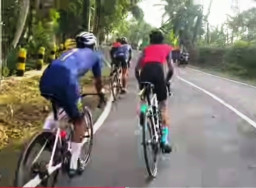 Pembalap Pelatnas asal Sidoarjo Takluk di Tanjakan Punjul Pasuruan