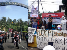 Ribuan Warga Prigen Pasuruan Tolak Alih Fungsi Hutan Tretes