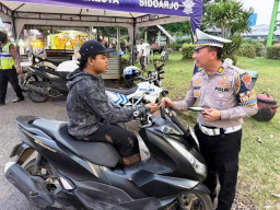 Ratusan Pelanggar Lalu Lintas di Sidoarjo Terjaring ETLE Handheld