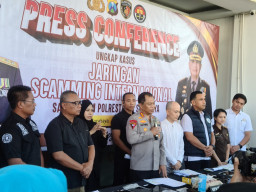 45 Orang Dalam Sindikat Kejahatan Siber Internasional Ditangkap