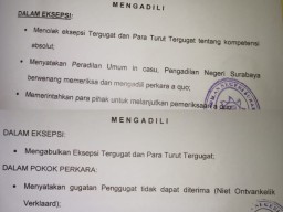 Gerakan Putra Daerah Serahkan Memori Banding Perkara Lawan Kejaksaan