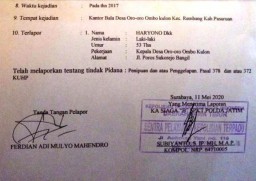 Kades Oro-oro Ombo Kulon Tipu Pengusaha Tambang