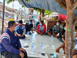 Kapolsek Simokerto Cangkruk di Donorejo