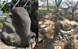 Arca Ganesa dan Nisan Kuno Ditemukan di Kepulungan
