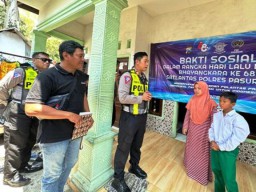 PWI Pasuruan Raya dan Polantas Santuni Korban Laka Lantas