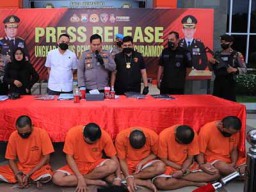 5 Tersangka Pengeroyok Penjual Nanas Ditangkap