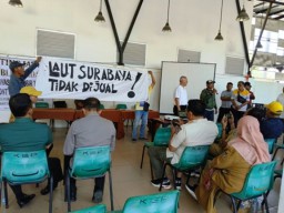 Warga Keputih Bubarkan Rapat Proyek 4 Pulau Surabaya Waterfront Land