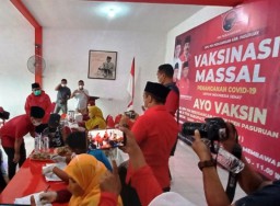 2500 Vaksin Disebar PDI Pasuruan di 5 Wilayah