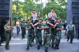 Korem Bhaskara Jaya Sambut Kapolrestabes Surabaya