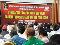 Kemenkumham Jatim Sosialisasi Pemerataan Layanan Bantuan Hukum