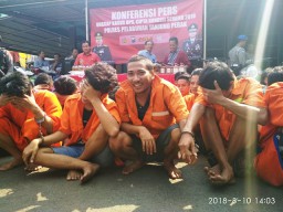 137 Penjahat Diamankan Polres Tanjung Perak