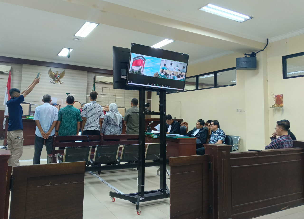Sidang PTPN XI di PN Tipikor Surabaya.