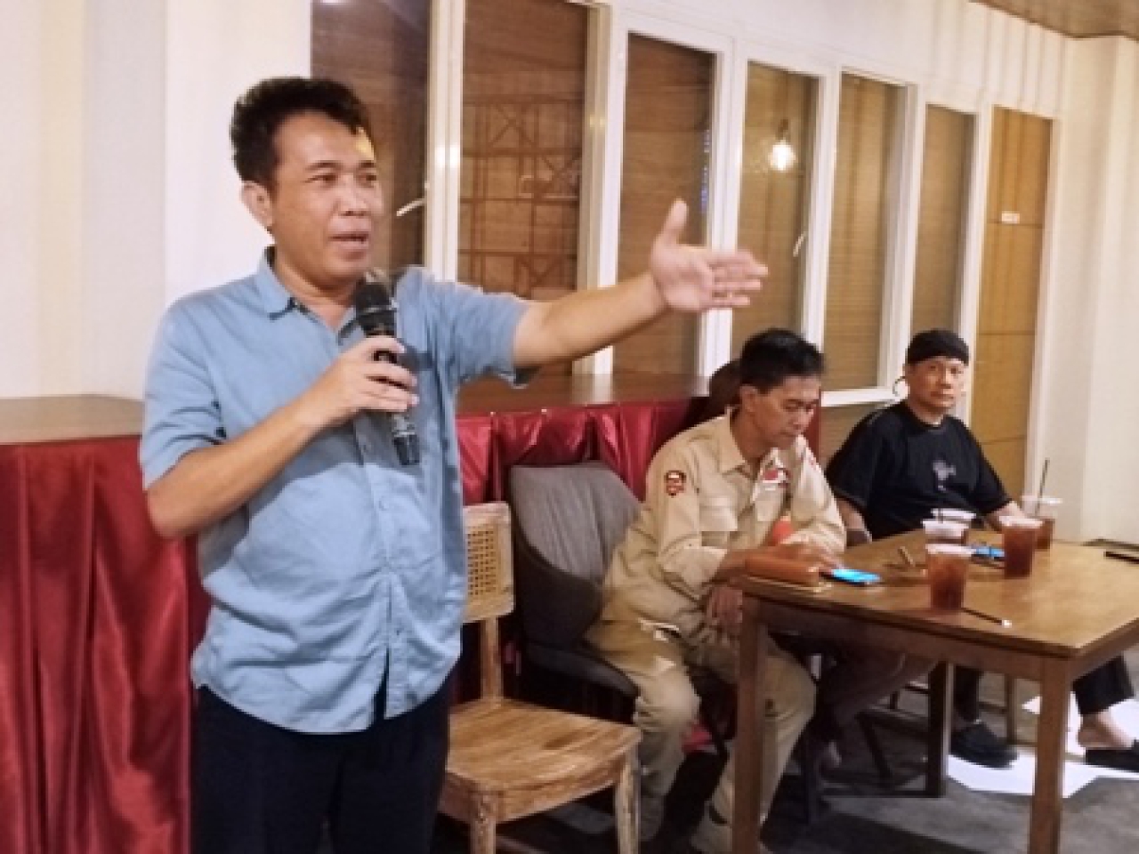 Pendiri KIPP Andreas Pardede Sosialisasi Kotak Kosong