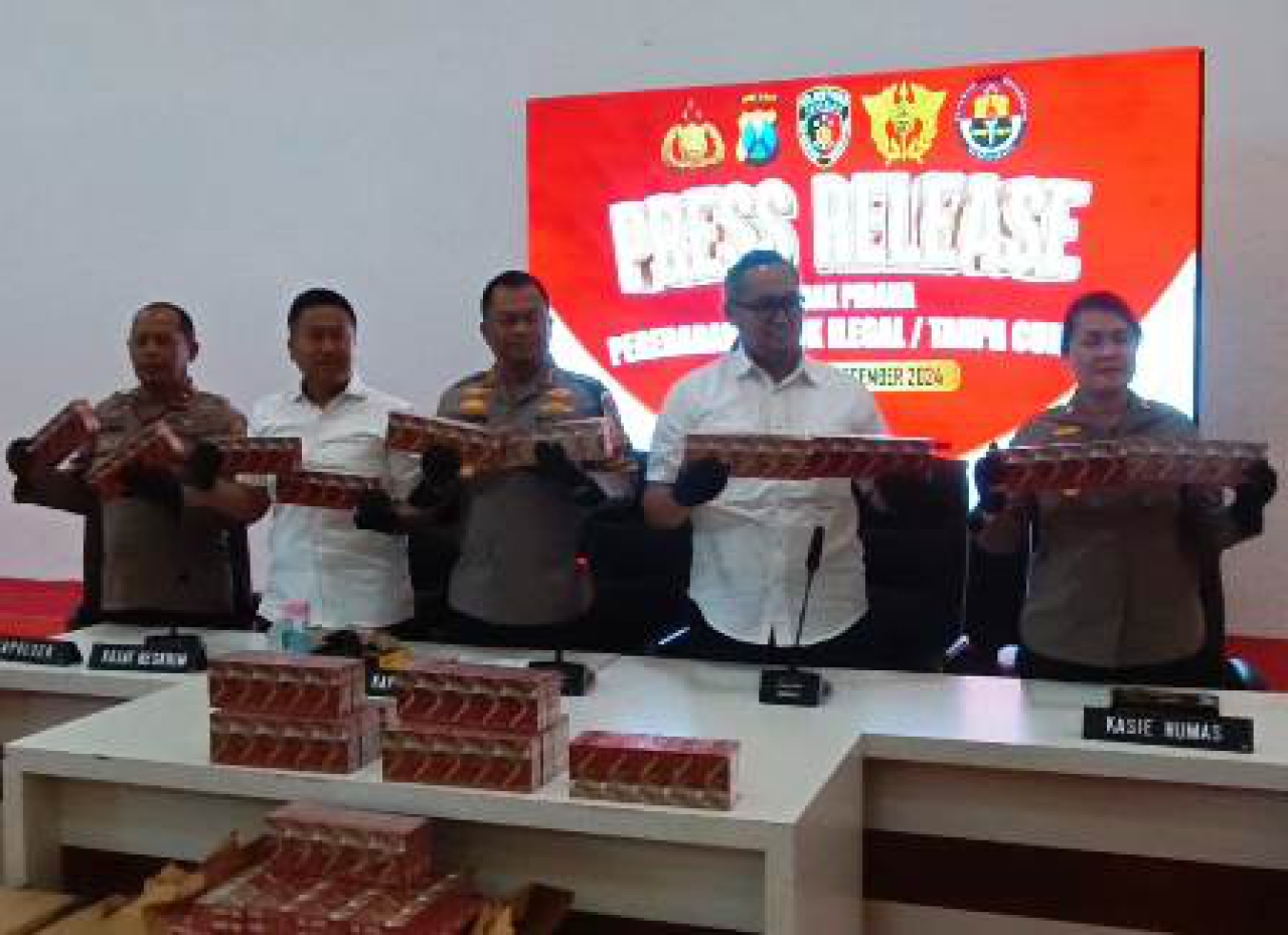 145 Koli Rokok Ilegal dari Madura Akan Dikirim ke Banyuwangi