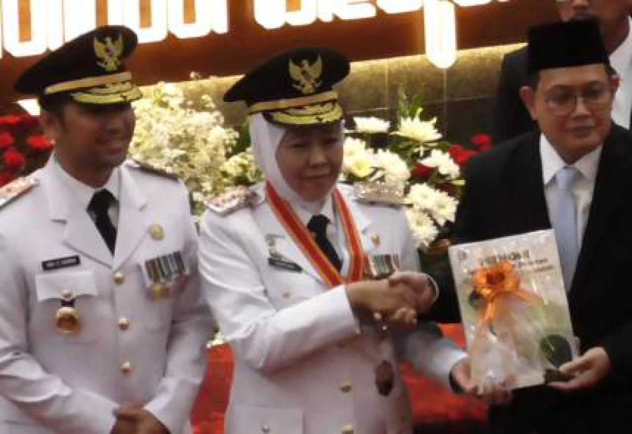 Paparan visi misi Khofifah - Emil 2025-2030.