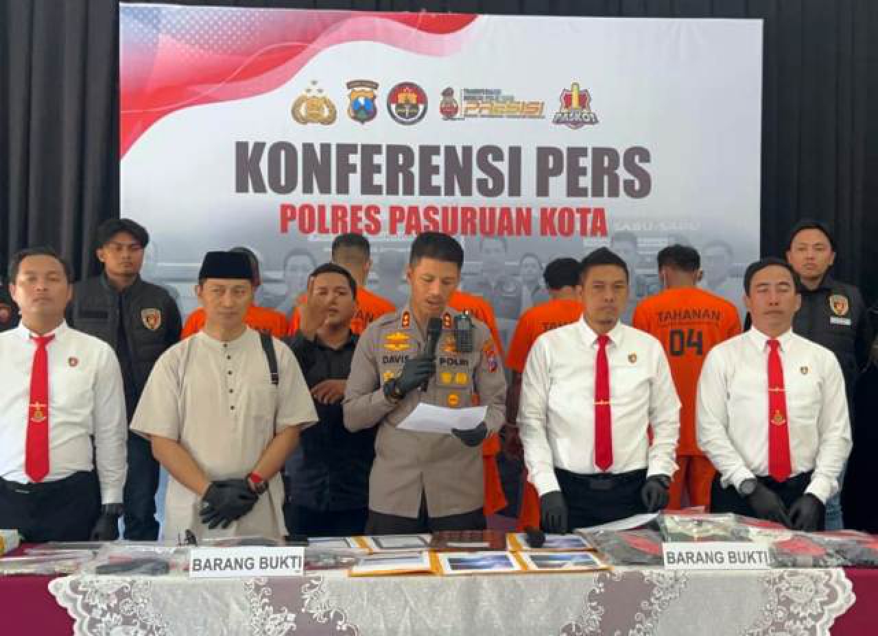 Jumpa pers penculikan santri Pondok Metal.