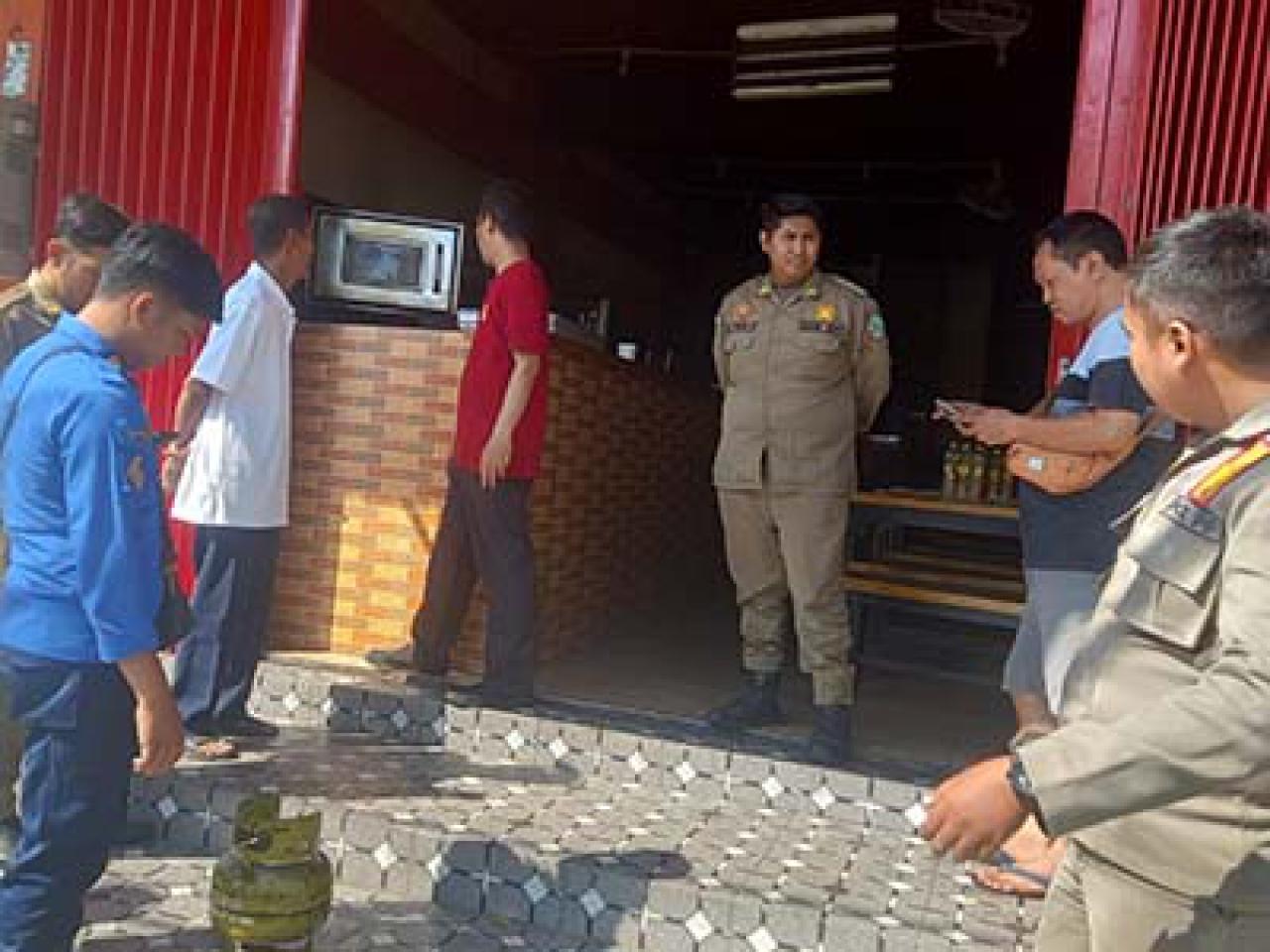 Kondisi Rumah Makan Kebuli Tarim pasca nyaris terbakar, Selasa (08/04/2025).