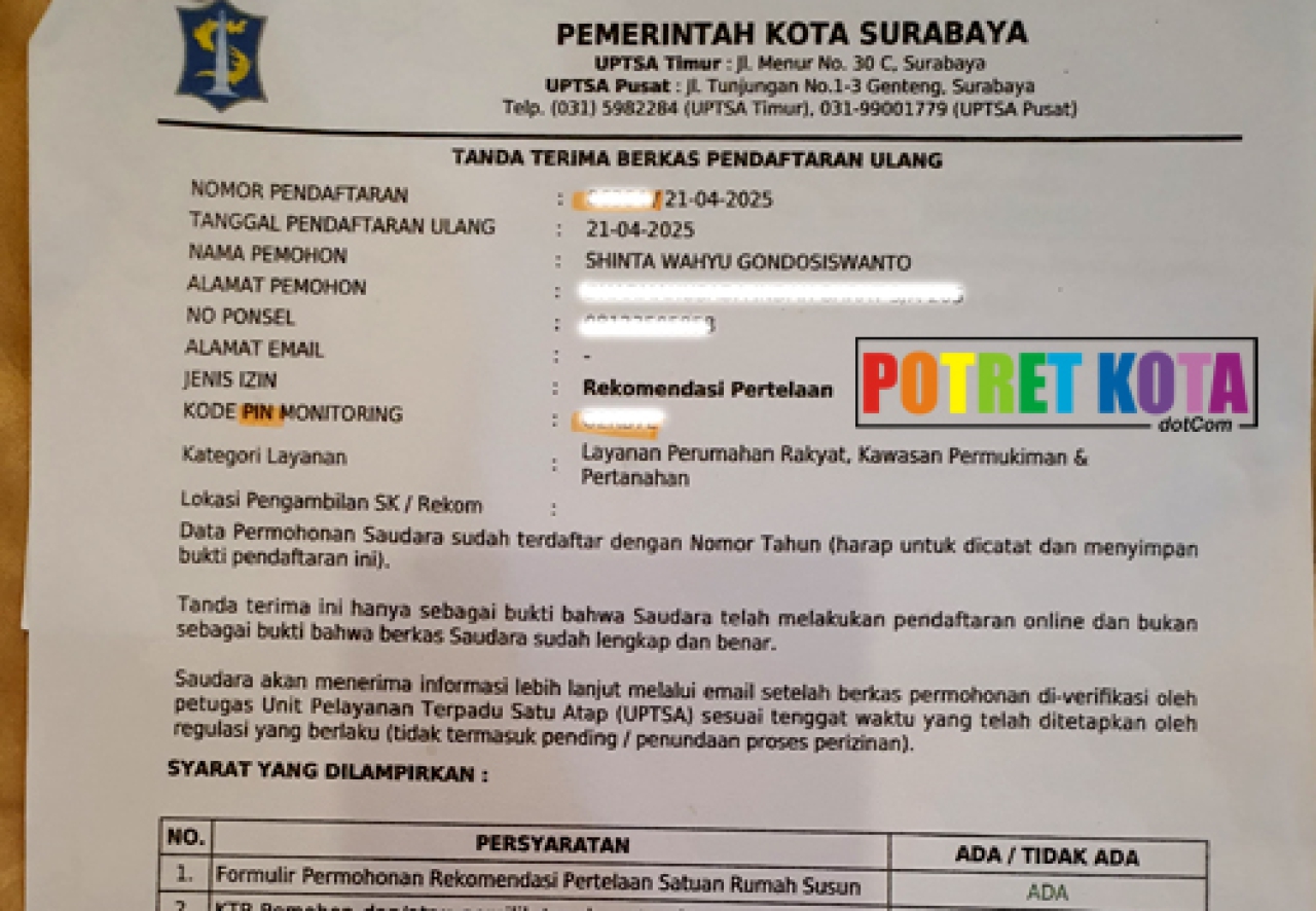 Permohonan Pertelaan Apartemen My Tower Hotel