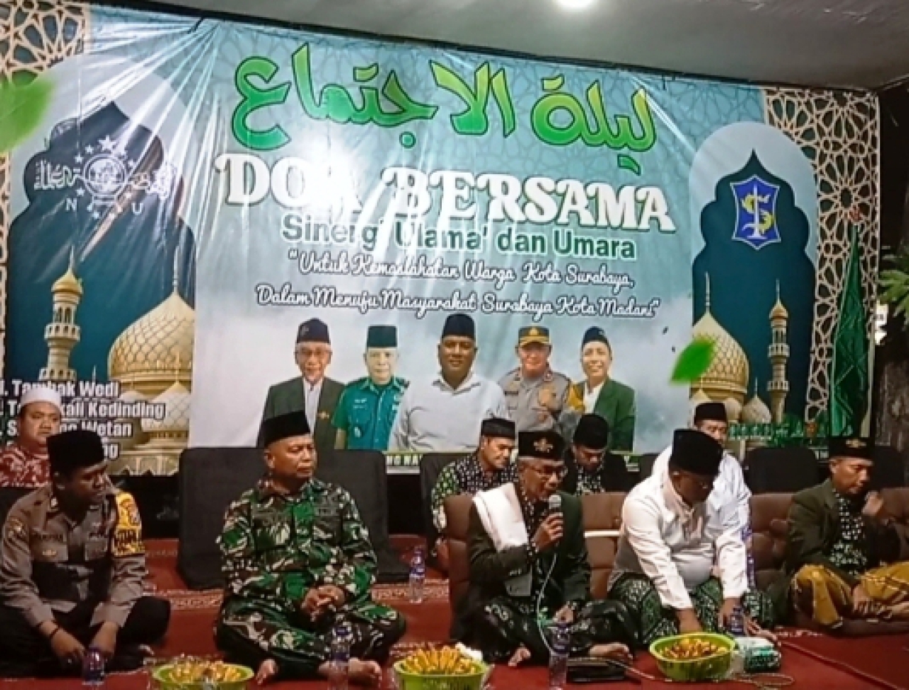 Ratusan Warga Nahdliyin Khidmat Ikuti Acara MWCNU Kenjeran