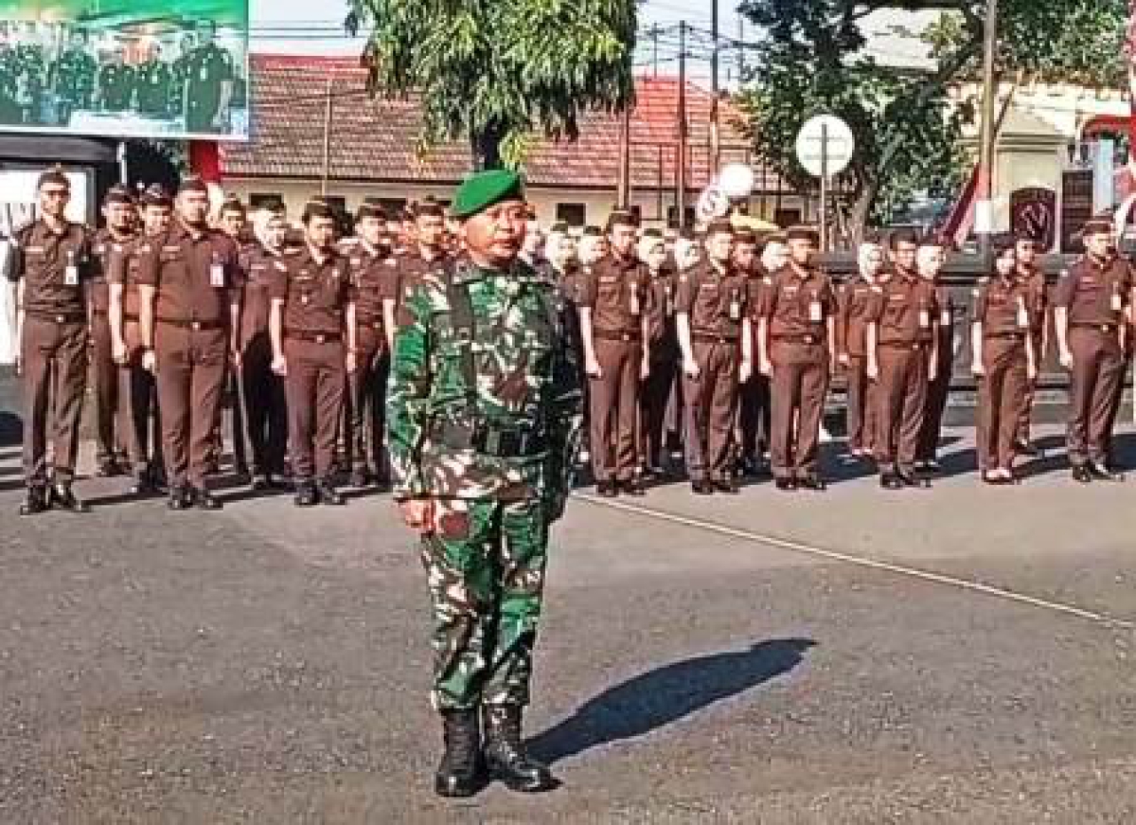 Apel bersama TNI dan Kejaksaan.