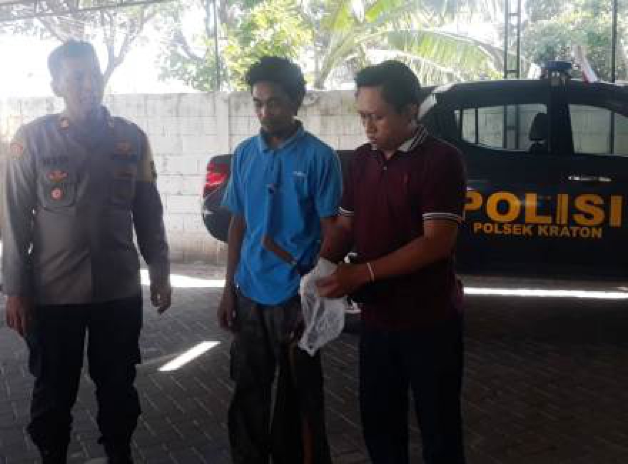 Mr saat ditangkap polisi.