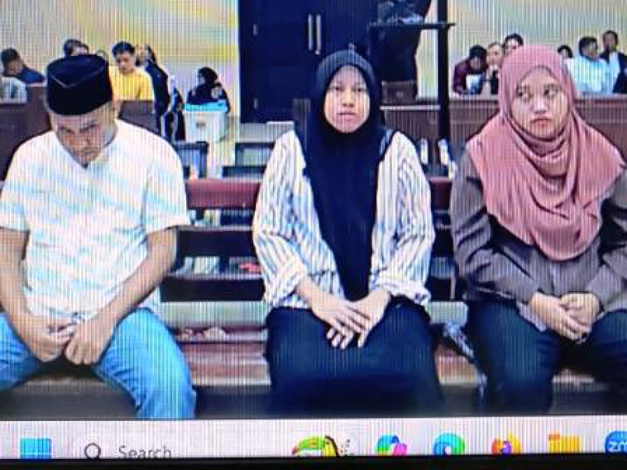 Terdakwa Syaifuddin, Siti Romzeh dan Maryam Faizah.