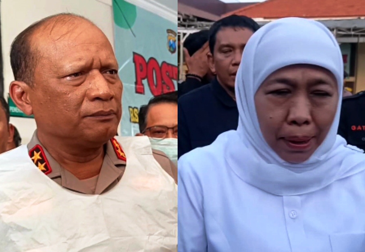 Irjen Pol Nanang Avianto dan Khofifah Indar Parawansa.