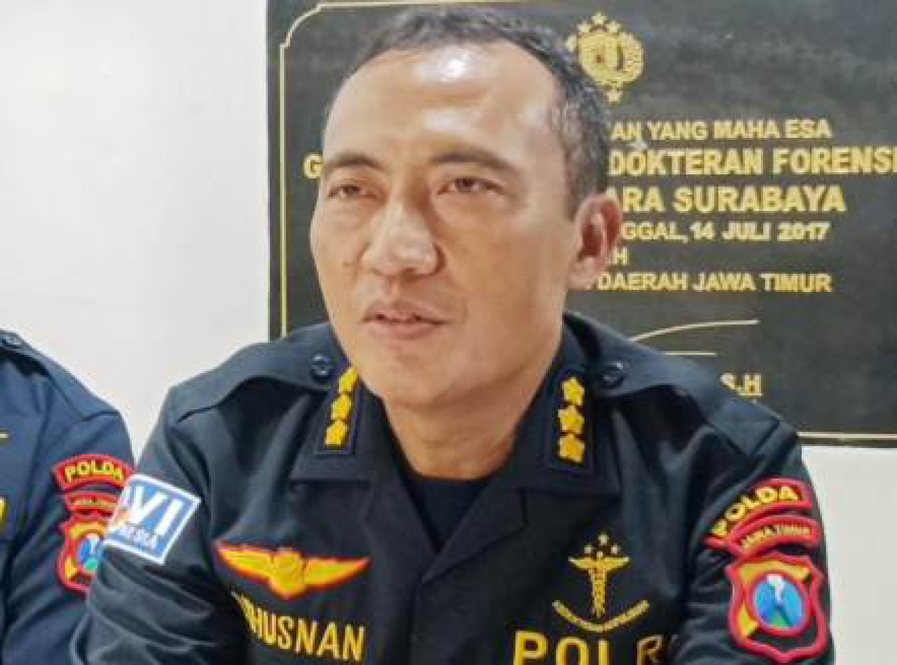 Kabid Dokkes Polda Jatim, Kombes Pol M Khusnan.