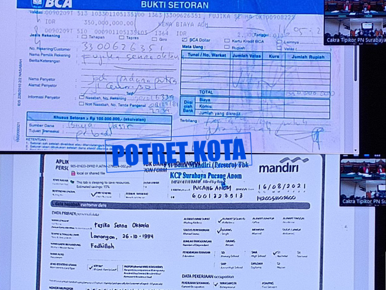 Bukti Transfer Fujika Sena Oktavia.