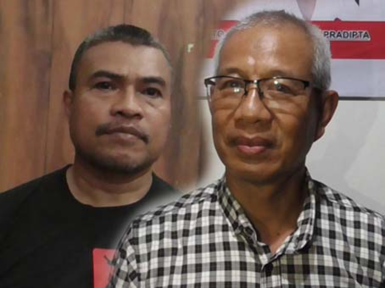 Kiri, Wakil Ketua sekaligus Pelaksana Tugas (PLT) Ketua INKAI Surabaya, Muhaiyang Amril Triosiratak. Kanan, Ketua Pengprov INKAI Jawa Timur, Suyanto Kasdi.