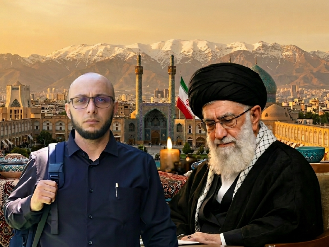 Foto ilustrasi AI: Fahim Attamimi S.H., M.H., (kiri), Ayatollah Khomeini (kanan).