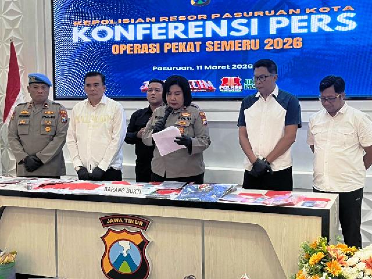 Jelang Idul Fitri 2026, Polres Pasuruan Kota Ungkap 12 Kasus