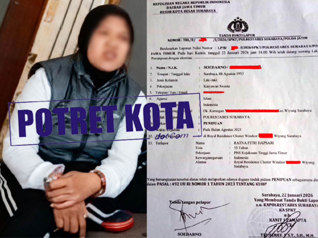 Tak Bisa Bayar Tukang, Pegawai Kejati Jatim Dilaporkan Polisi
