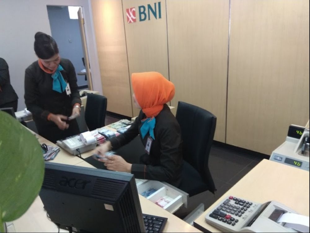 Kantor bank BNI Bojonegoro.