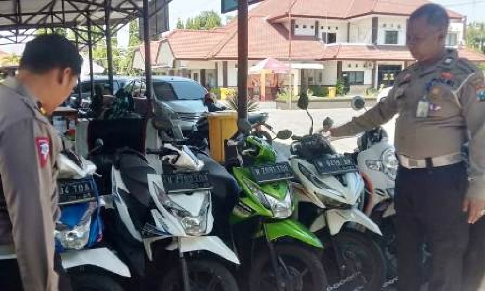 Belasan Motor Digagalkan Satlantas Polres Pasuruan