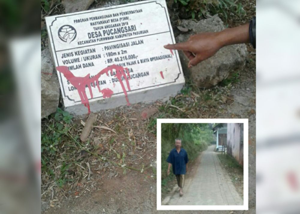 Proyek di Desa Pucangsari Terindikasi Korupsi