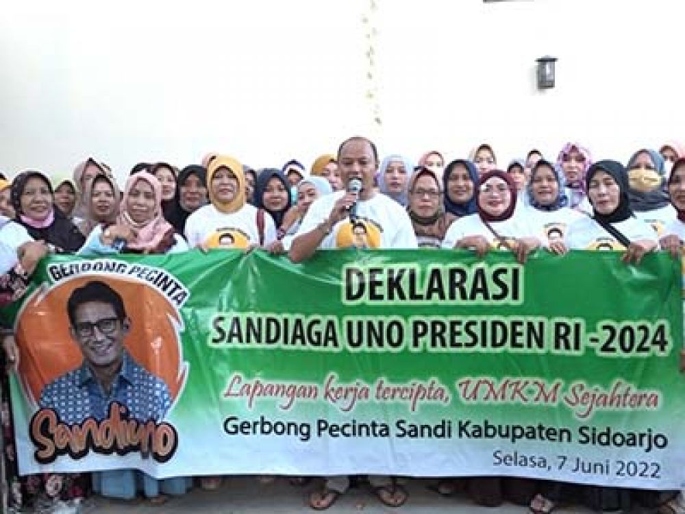 Masyarakat Sidoarjo Berharap Sandiaga di 2024