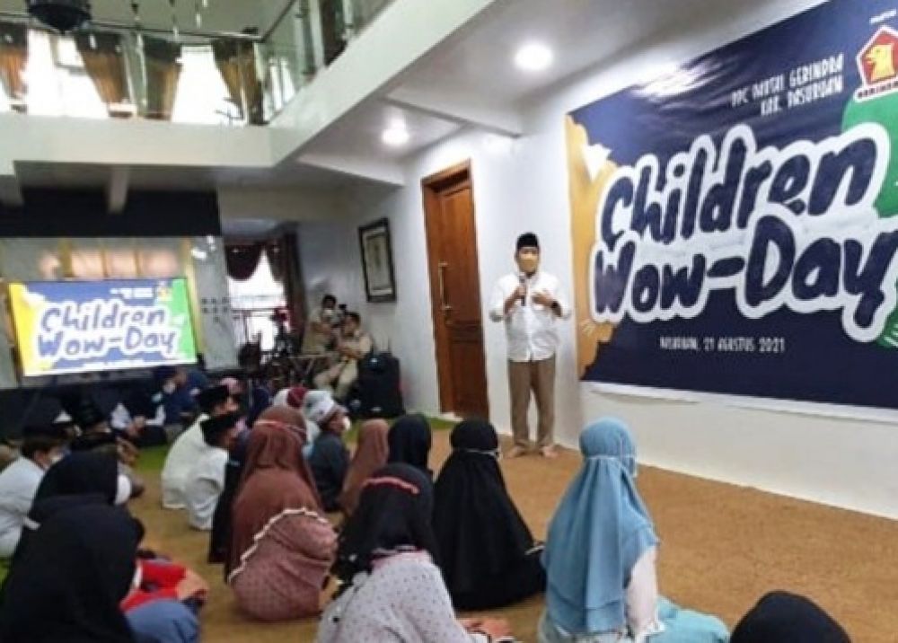 Gerindra Beri Motifasi ke Anak Yatim Akibat Covid