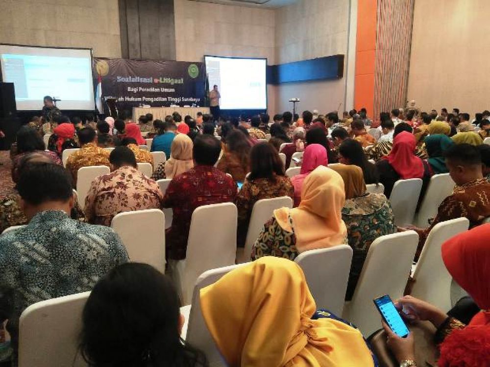 Pengadilan Tinggi Surabaya Sosialisasi e-Litigasi