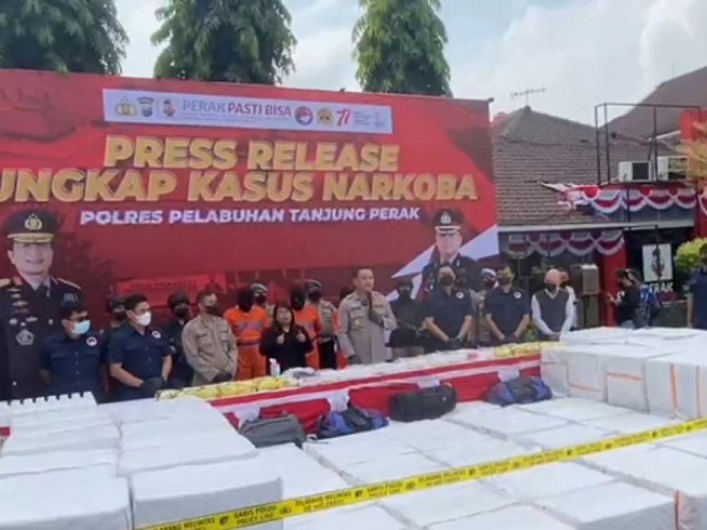 Ungkap Narkoba, Polisi Surabaya Sita 36 Kg Sabu