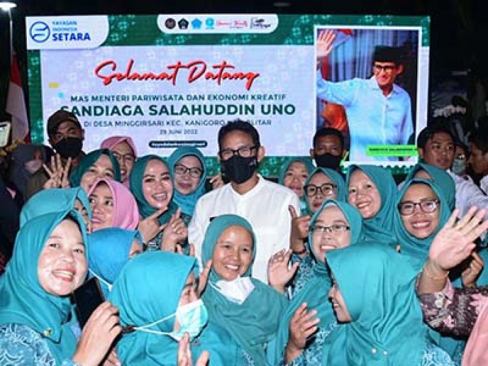 Kelompok UMKM Blitar Gemakan Sandiaga Uno Presiden 2024