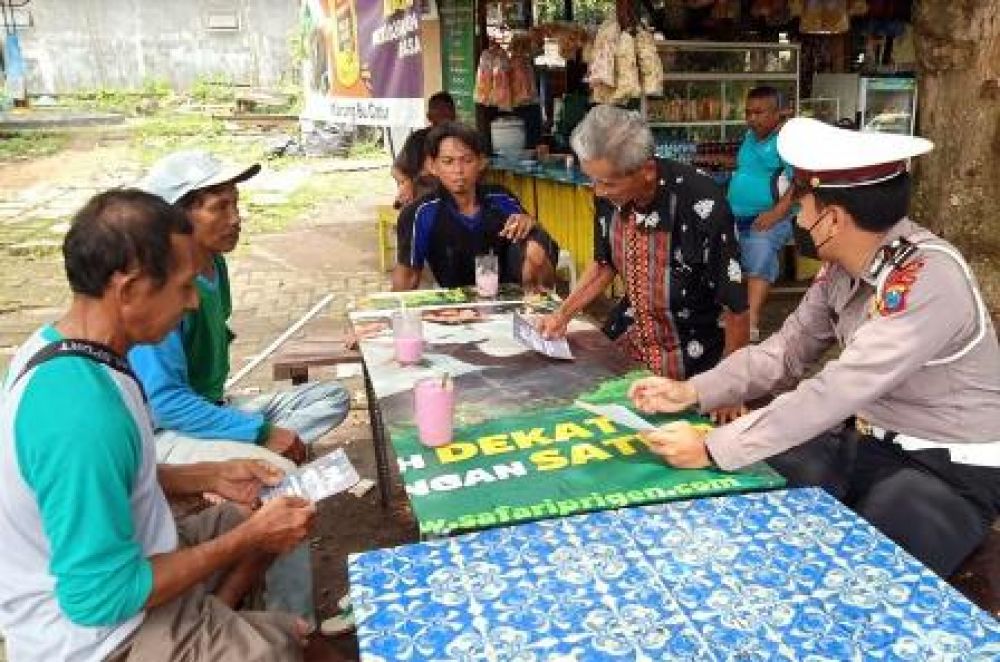 Satlantas Pasuruan Gencar Sosialisasi Prokes dan Lalin