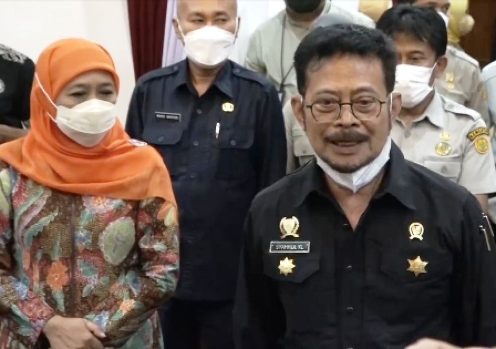 Khofifah dampingi Mentan Syahrul Yasin 
