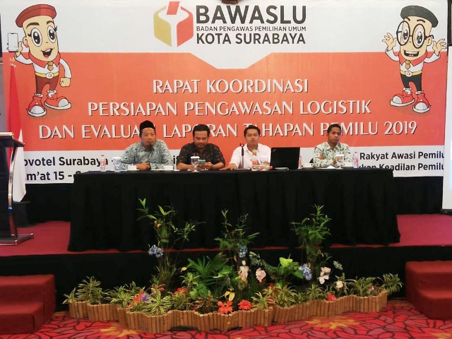 Bawaslu Koordinasi Panwascam Persiapan Logistik