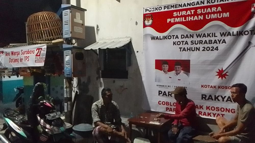 Pendukung Tom Liwafa Dukung Kotak Kosong Pilwali Surabaya 2024